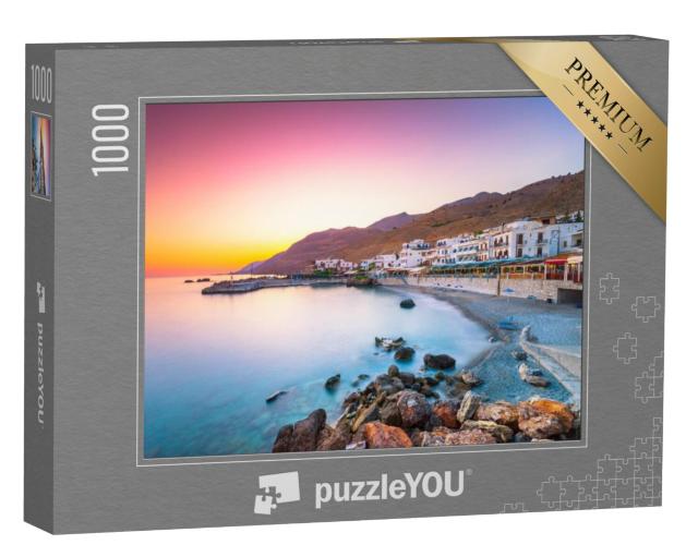 Puzzel 1000 stukjes „Het kleine dorpje Chora Sfakion, Kreta, Griekenland“