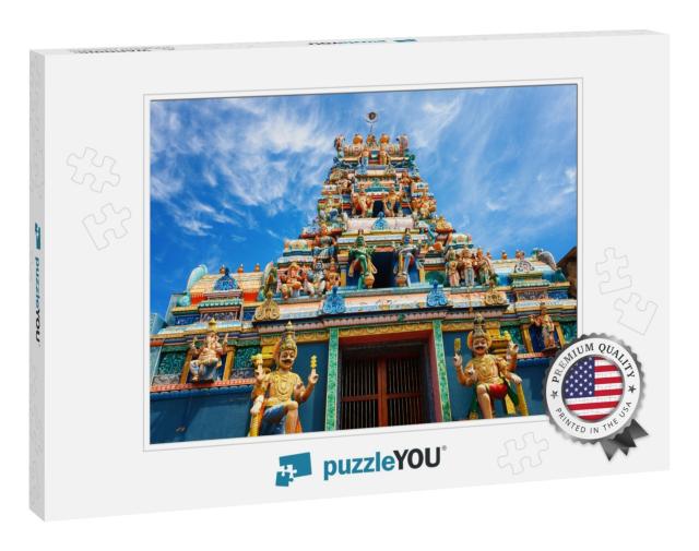 Exterior of Traditional Hindu Temple in Galle Road, Colom... Jigsaw Puzzle