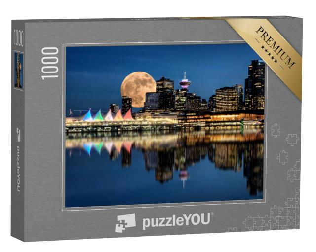 Puzzel 1000 stukjes „Stanley Park bij nacht, Vancouver“