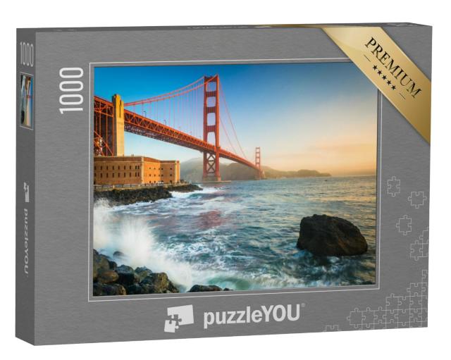 Puzzel 1000 stukjes „Golden Gate Bridge bij zonsopgang“