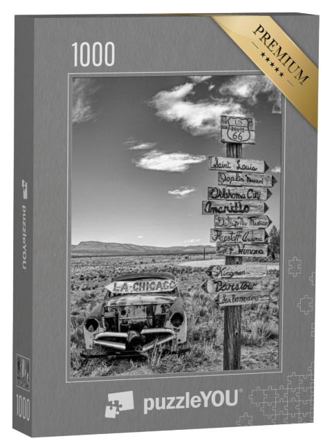 Puzzel 1000 stukjes „Route 66 borden“