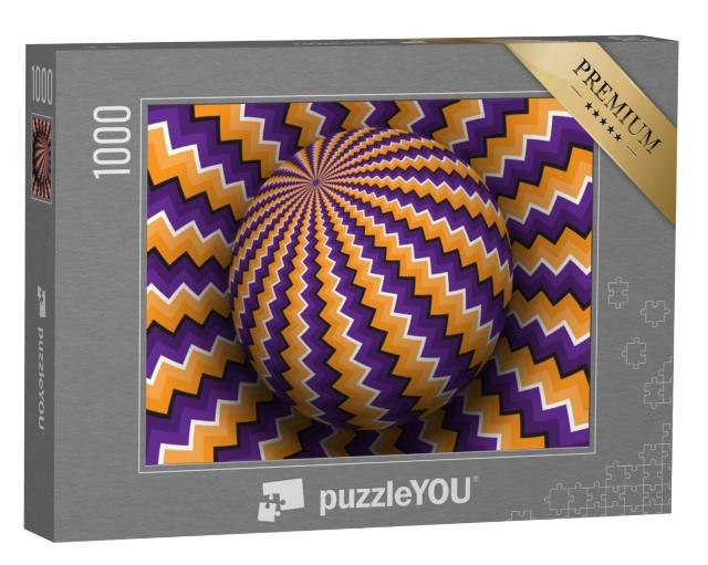 Puzzel 1000 stukjes „Optische illusie: De zwevende bal“