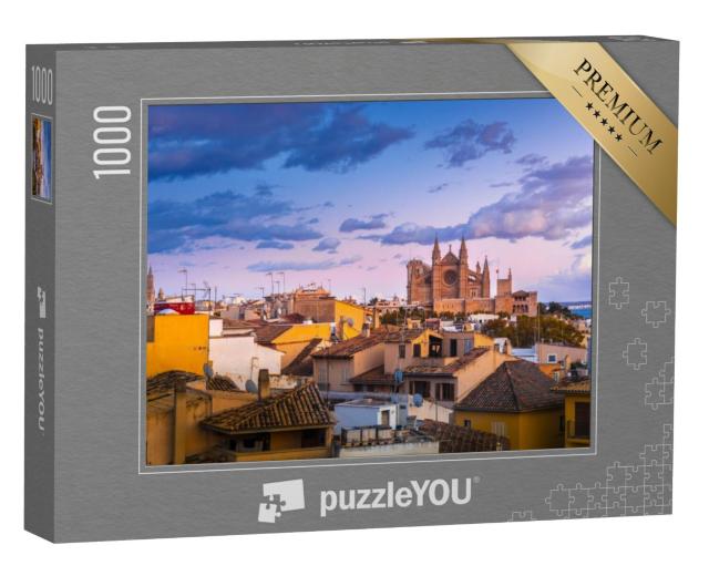 Puzzel 1000 stukjes „Panoramisch uitzicht op Palma de Mallorca, Balearen, Spanje“