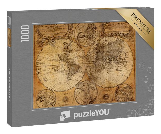 Puzzle „Alte Weltkarte aus dem Jahr 1746“