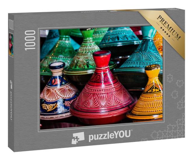 Puzzle 1000 Teile „Keramik-Tajine, Marokko“