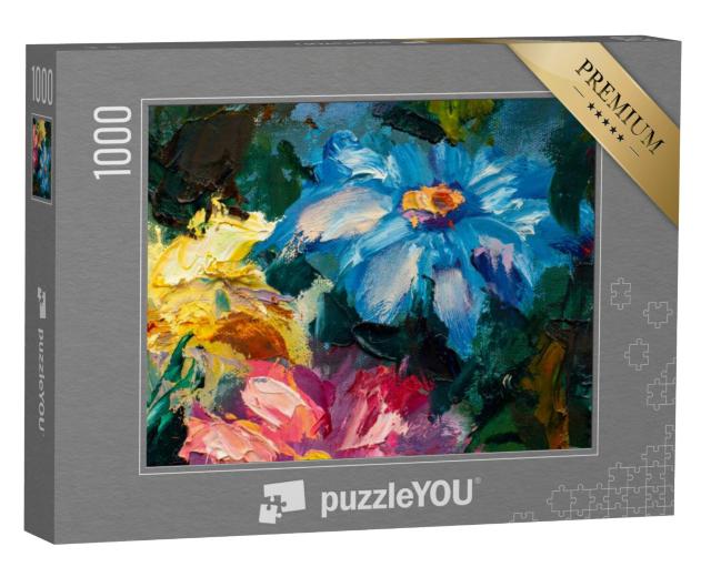 Puzzel 1000 stukjes „Bloemenschilderen, Claude Monet Impressionisme“