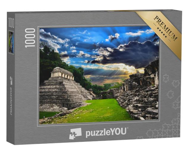 Puzzel 1000 stukjes „Mayaruïnes van Palenque, Mexico“