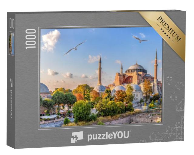 Puzzel 1000 stukjes „Uitzicht op de Hagia Sophia, Istanbul, Turkije“