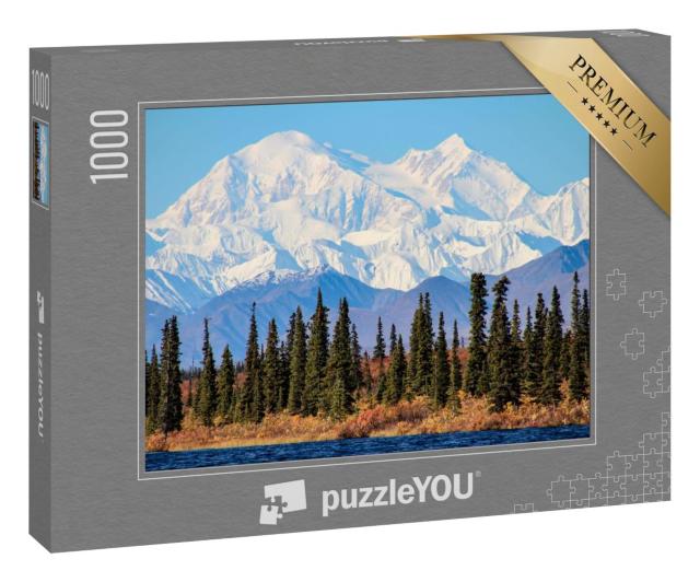 Puzzle 1000 Teile „Denali, der höchste Berg von Nordamerika, Alaska“