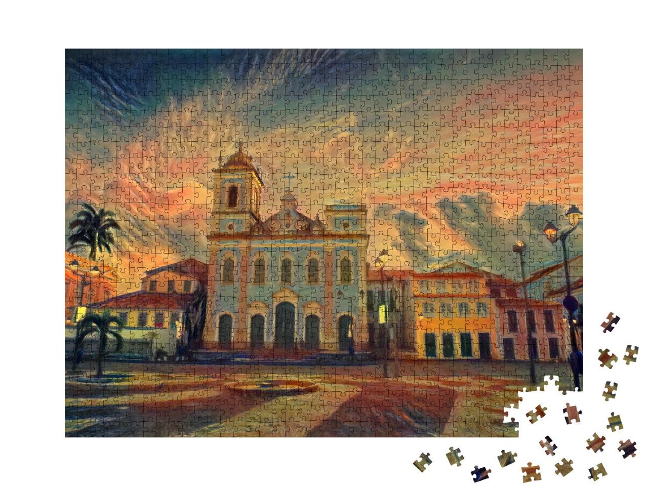Puzzle 1000 Teile „im Stil von Edvard Munch, Der Schrei - Anchieta Plaza - Puzzle-Kollektion Künstler & Gemälde“