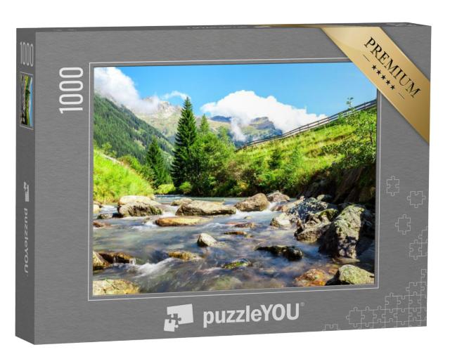 Puzzel 1000 stukjes „Beek in de bergen in het Nationaal Park Hohe Tauern“