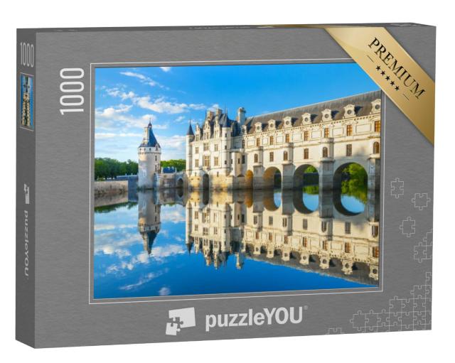 Puzzel 1000 stukjes „Chateau de Chenonceau in de Loire-vallei in Frankrijk“