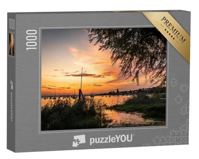 Puzzel 1000 stukjes „Spectaculaire zonsondergang aan het Bodenmeer“