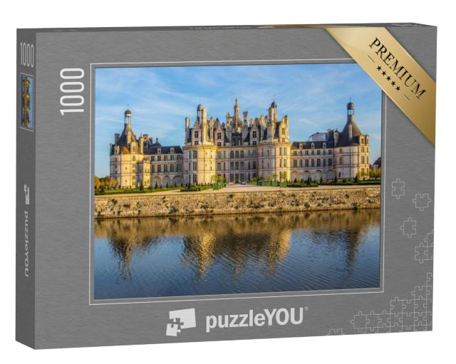 Puzzel 1000 stukjes „Château de Chambord, het oude kasteel in de Loire-vallei, Frankrijk“