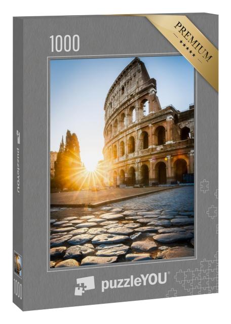 Puzzle 1000 Teile „Sonnenaufgang am Kolosseum, Rom, Italien“
