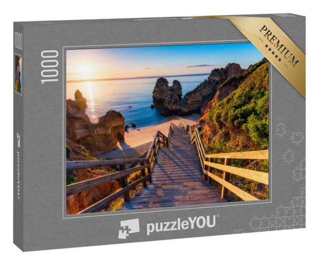 Puzzle 1000 Teile „Sonnenaufgang an der Algarve, Portugal“