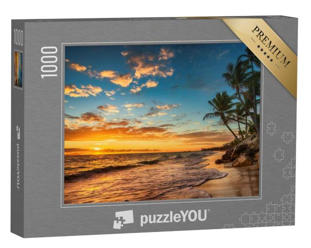 Puzzel 1000 stukjes „Zonsopgang op een tropisch eiland“