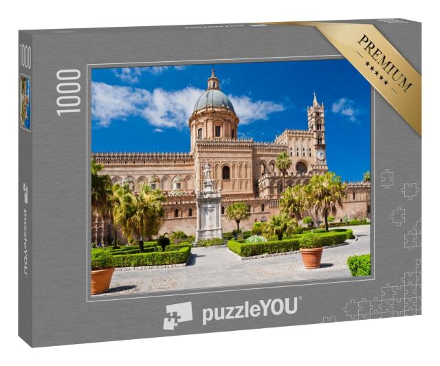 Puzzle 1000 Teile „Die beeindruckende Kathedrale von Palermo, erbaut 1185“