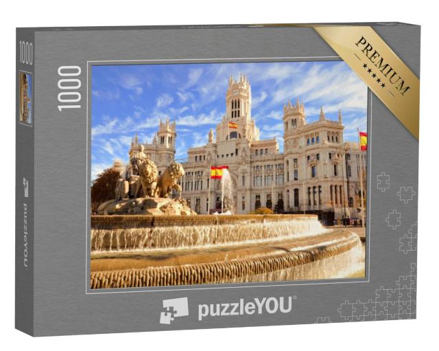 Puzzel 1000 stukjes „De beroemde Cibeles-fontein in Madrid, Spanje“