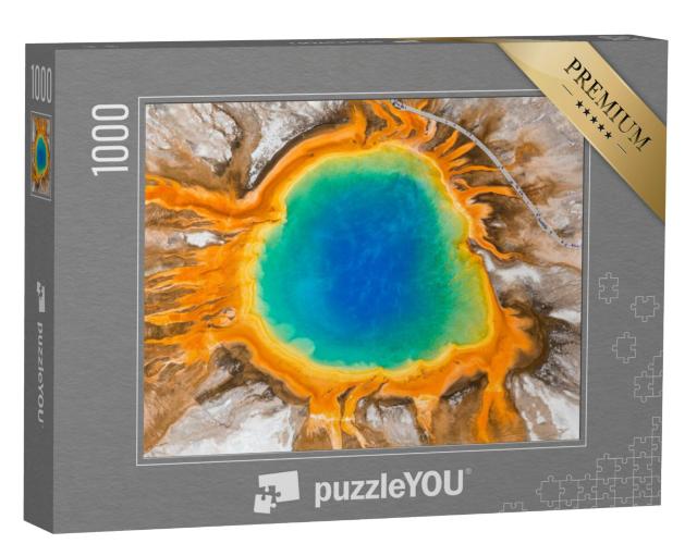 Puzzel 1000 stukjes „Grote prismatische bron, Yellowstone National Park, Wyoming, VS“