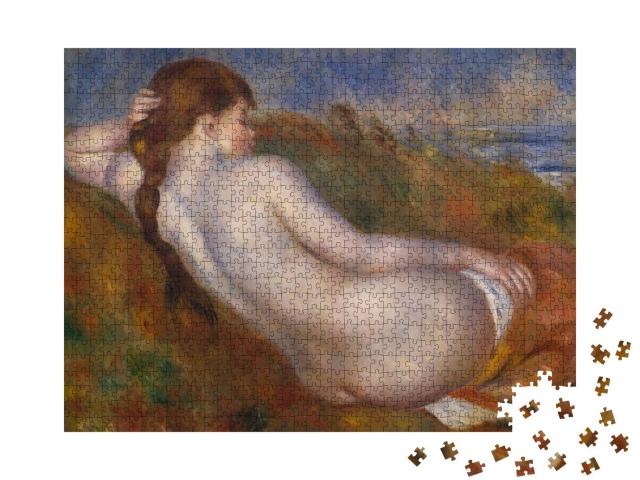 Puzzle 1000 Teile „Liegender Akt, Auguste Renoir 1883“