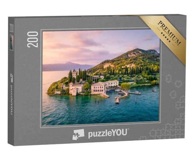 Puzzel 200 stukjes „Punta San Vigilio aan het Gardameer, Italië“