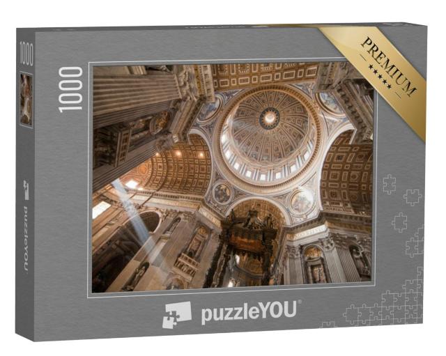 Puzzel 1000 stukjes „De binnenkant van de koepel van de Sint-Pietersbasiliek in het Vaticaan“