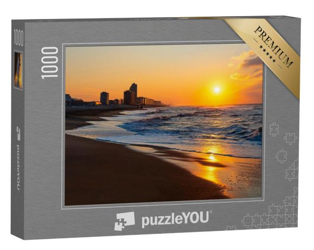 Puzzel 1000 stukjes „Oostende bij zonsondergang, België“