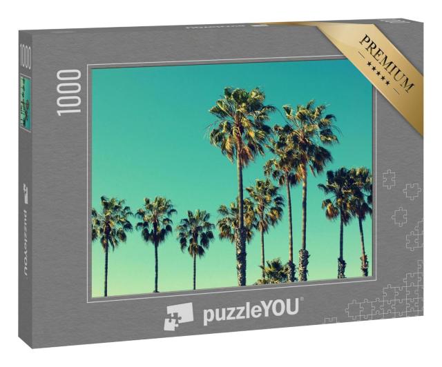 Puzzle 1000 Teile „Palmen am Strand von Santa Monica“
