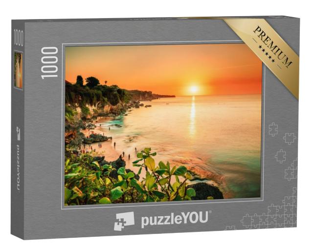 Puzzel 1000 stukjes „Paradijs in de tropen, Pantai Beach Bali, Indonesië“