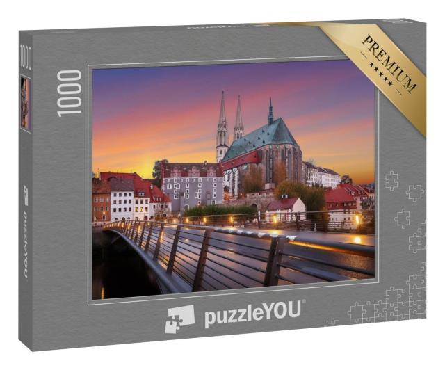 Puzzle „Schöner Himmel und Sonnenuntergang in Görlitz“