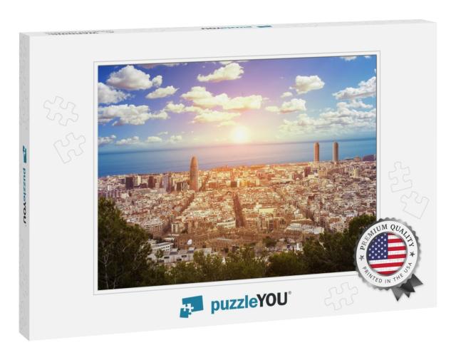 Panoramic View of the Bunker Del Carmel from the Torre Ag... Jigsaw Puzzle