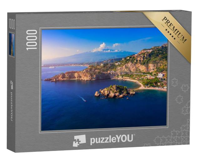 Puzzel 1000 stukjes „De Etna boven Taormina, Sicilië“