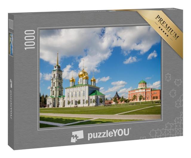 Puzzle 1000 Teile „Stadt Tula, Russland. Die Himmelfahrts- und Dreikönigskathedrale des Tulaer Kremls“