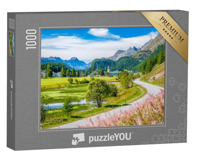 Puzzel 1000 stukjes „Uitzicht op de herberg“