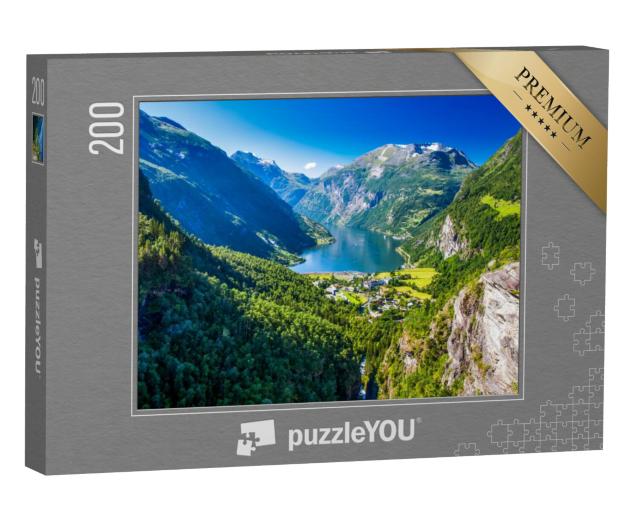 Puzzel 200 stukjes „Geirangerfjord in Noorwegen“