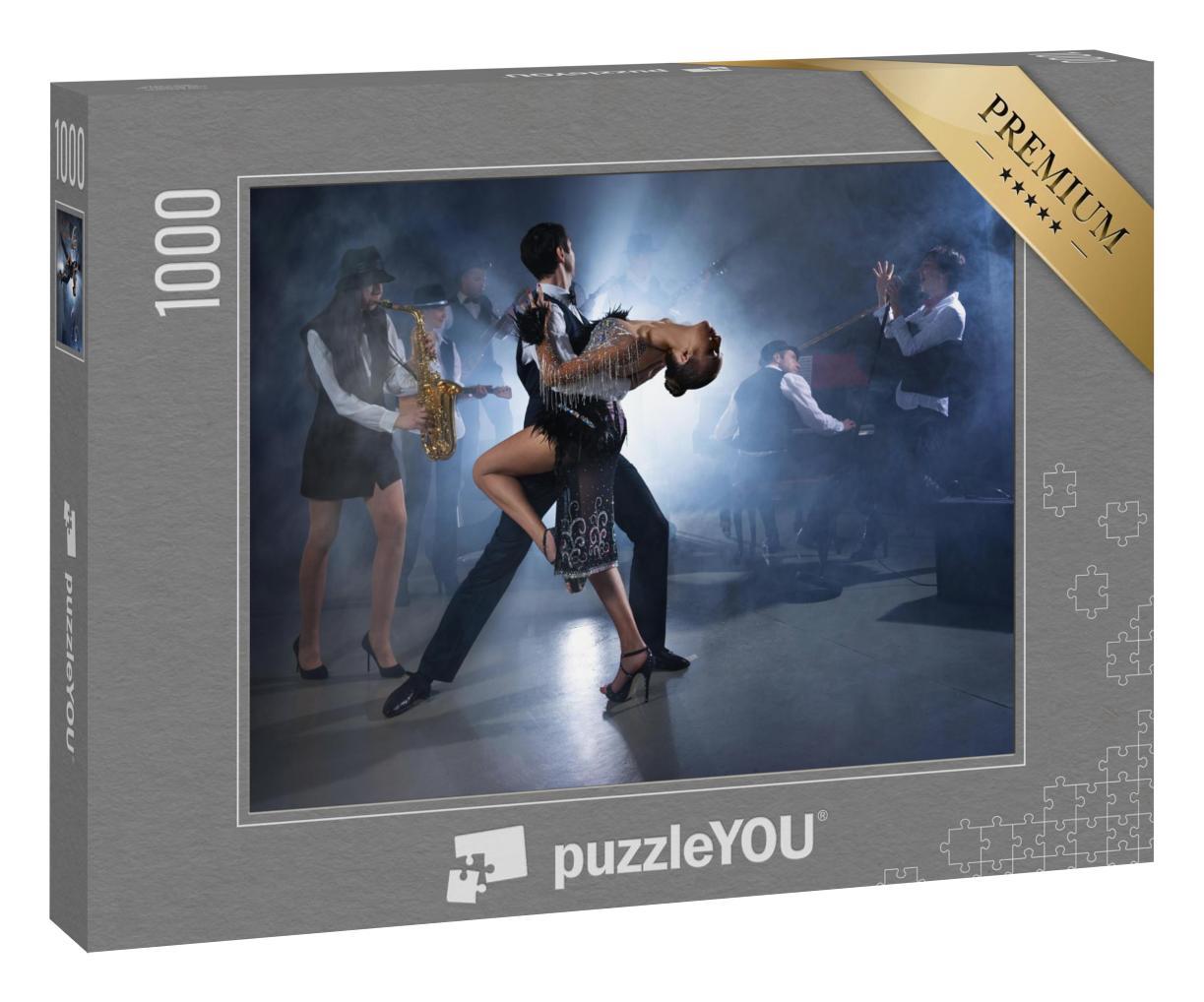 Puzzle 1000 Teile „Feuriger Tanz zu Live-Musik“