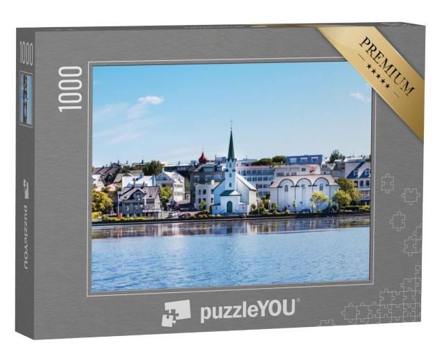 Puzzel 1000 stukjes „Zeekade in het centrum van Rejkavik“