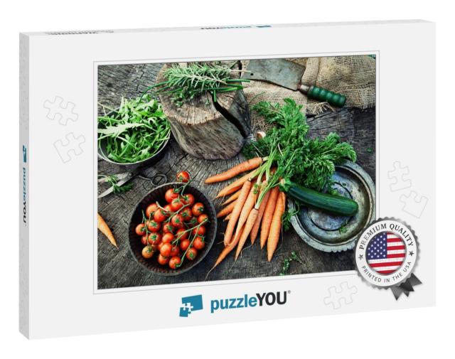 Fresh Organic Vegetables. Food Background. Healthy Food f... Jigsaw Puzzle