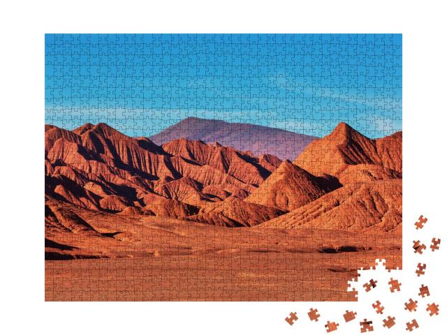 Puzzle 1000 Teile „Bergplateau La Puna, Nordargentinien“