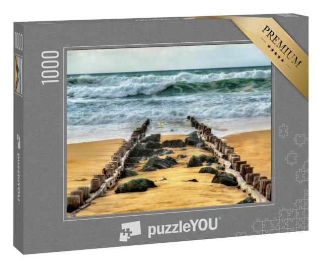 Puzzle 1000 Teile „Strand am Atlantik bei Seignosse - Frankreich, Aquitaine“
