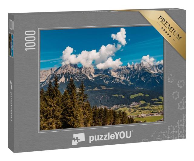 Puzzle 1000 Teile „Ellmau am Hartkaisergipfel, Tirol, Österreich“