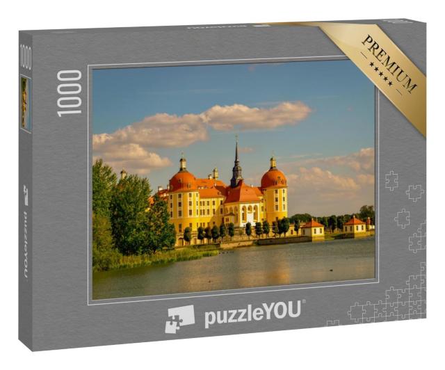 Puzzle 1000 Teile „Historisches Jagdschloß Moritzburg, barock inspiriert“
