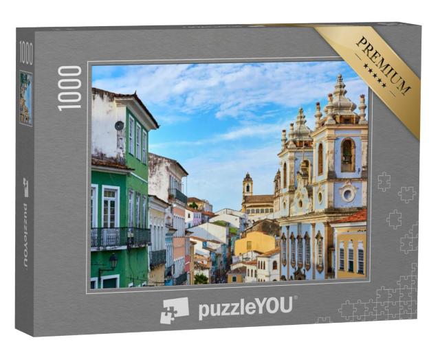 Puzzel 1000 stukjes „De wijk Pelourinho in Salvador, Brazilië“