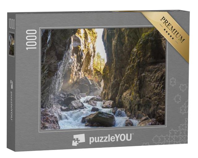 Puzzel 1000 stukjes „Wilde Partnachkloof in Garmisch-Partenkirchen, Duitsland“