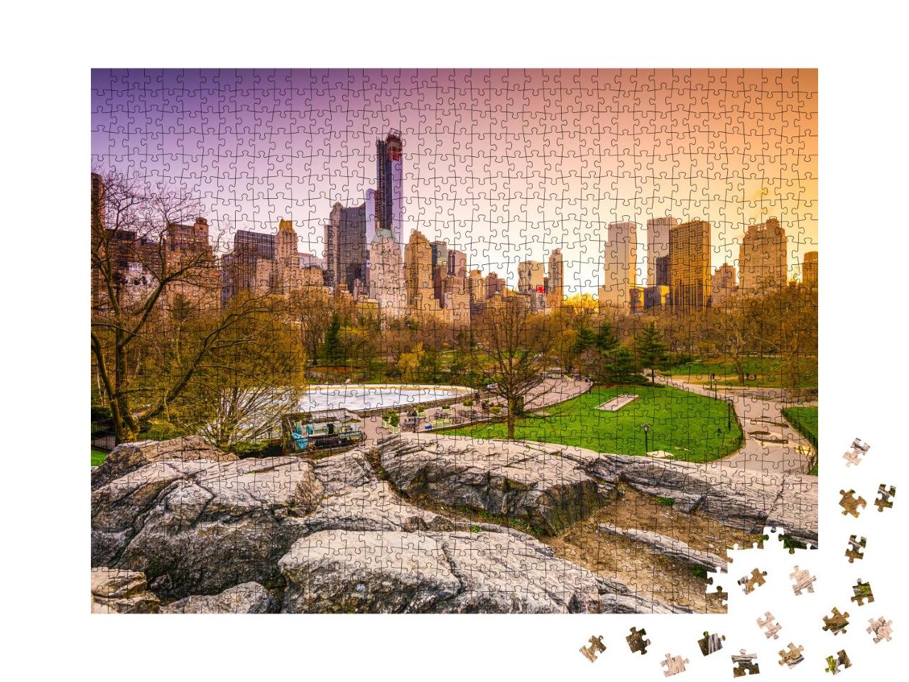 Puzzle 1000 Teile „Wunderschöner Blick vom Central Park auf New York City“