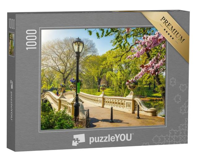 Puzzel 1000 stukjes „De wereldberoemde boogbrug in Central Park, New York City“