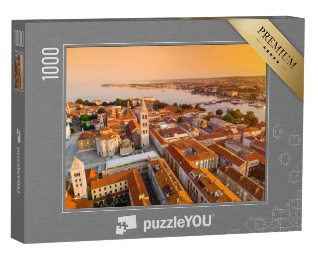 Puzzel 1000 stukjes „Historisch centrum van de Kroatische stad Zadar aan de Middellandse Zee“