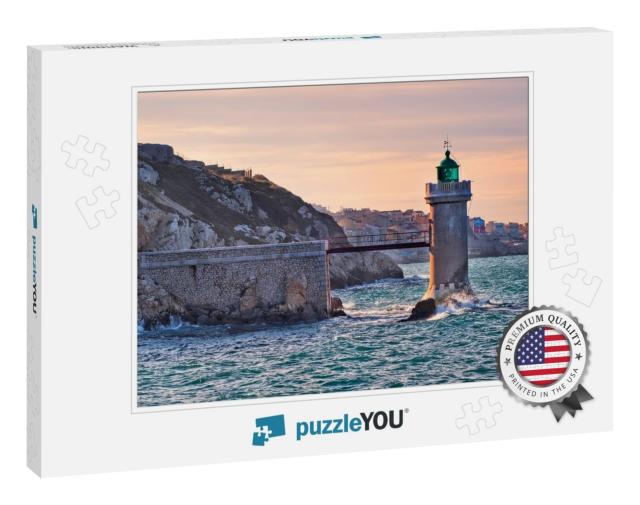 Lighthouse in Marseilles, France... Jigsaw Puzzle
