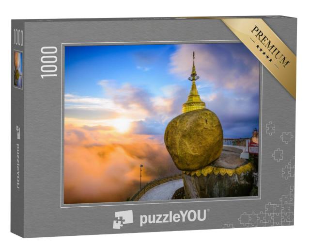 Puzzel 1000 stukjes „Gouden rots van Kyaiktiyo, Myanmar“